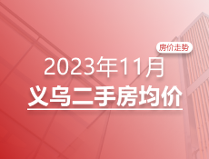 义乌2023年11月二手房均价表最新出炉！10个镇街超200个热门小区！